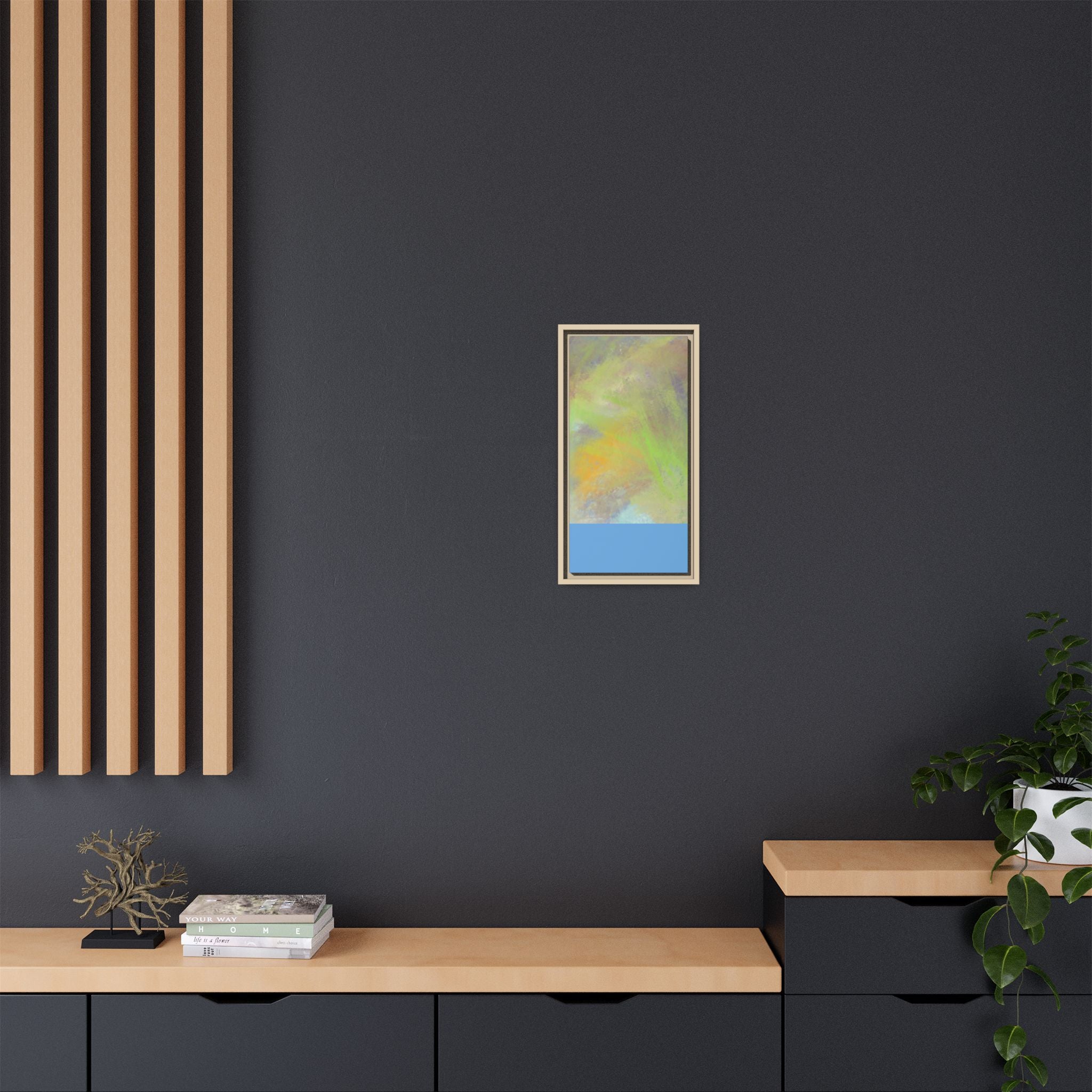 Calming Serenity on Matte Canvas, Framed
