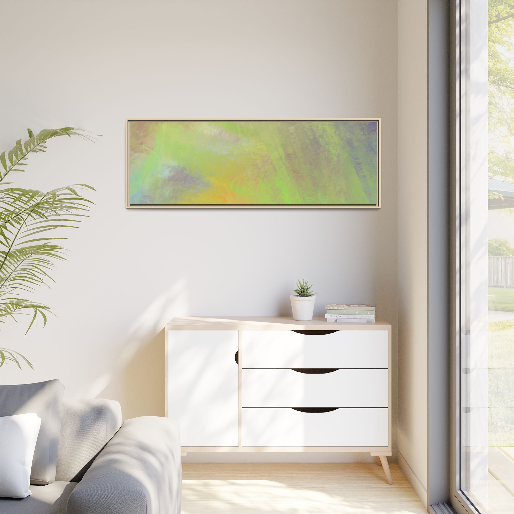 Calming Serenity on Matte Canvas, Framed