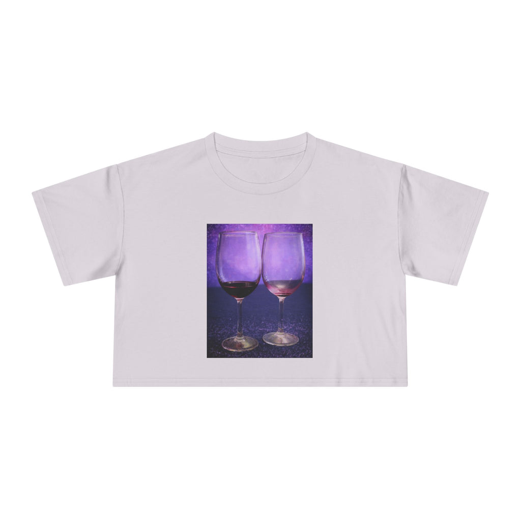 The Night Was Grape — Wine Lovers Crop Tee