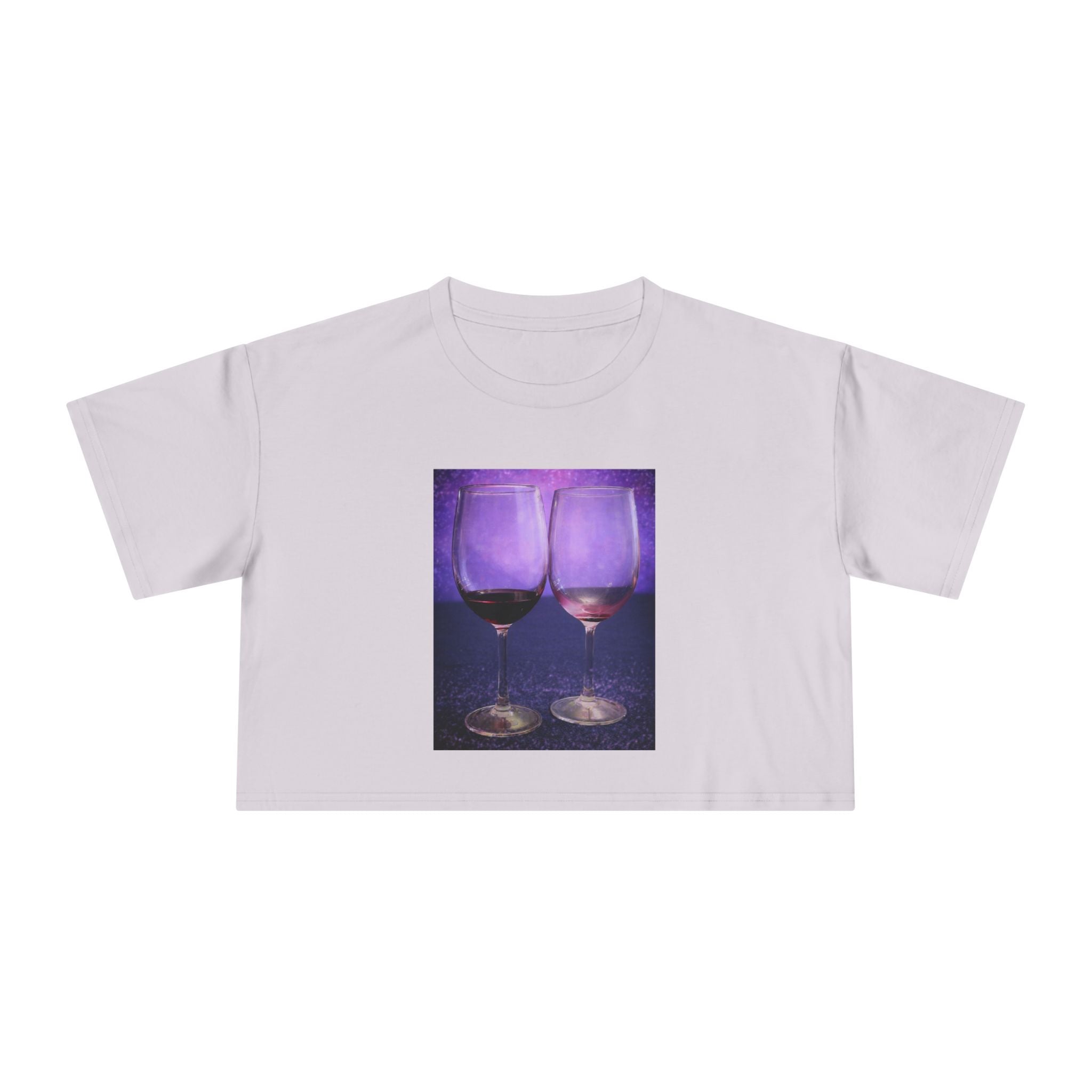 The Night Was Grape — Wine Lovers Crop Tee