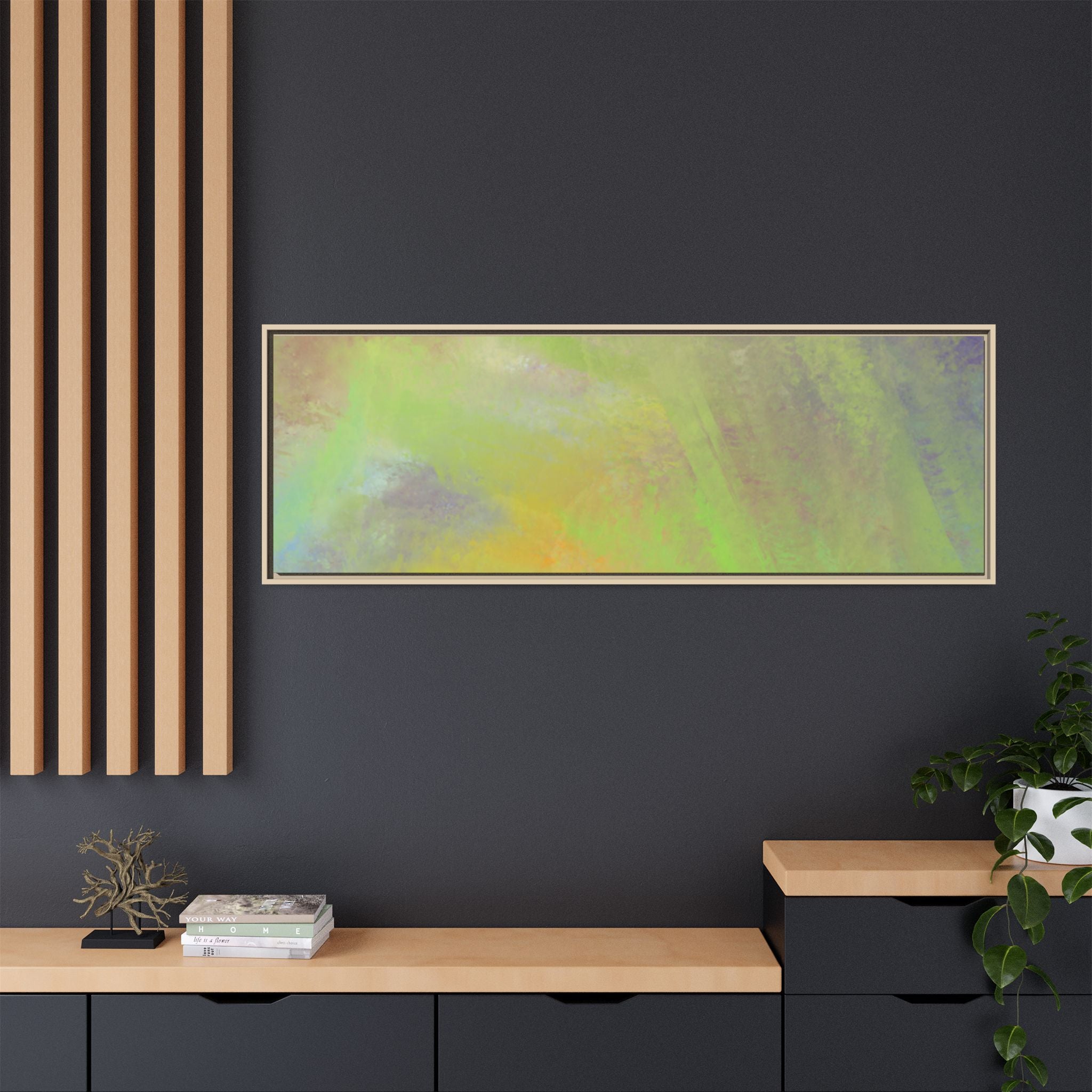 Calming Serenity on Matte Canvas, Framed
