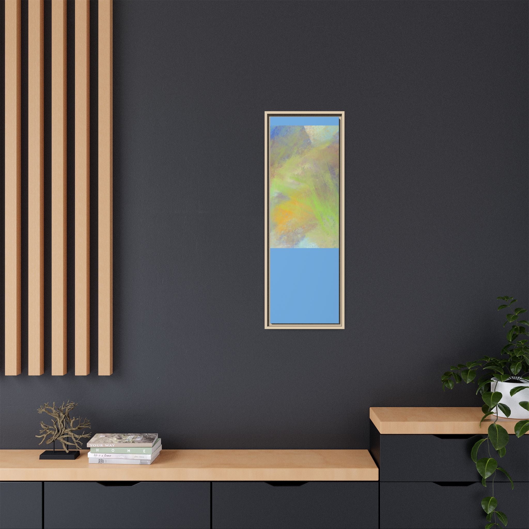 Calming Serenity on Matte Canvas, Framed