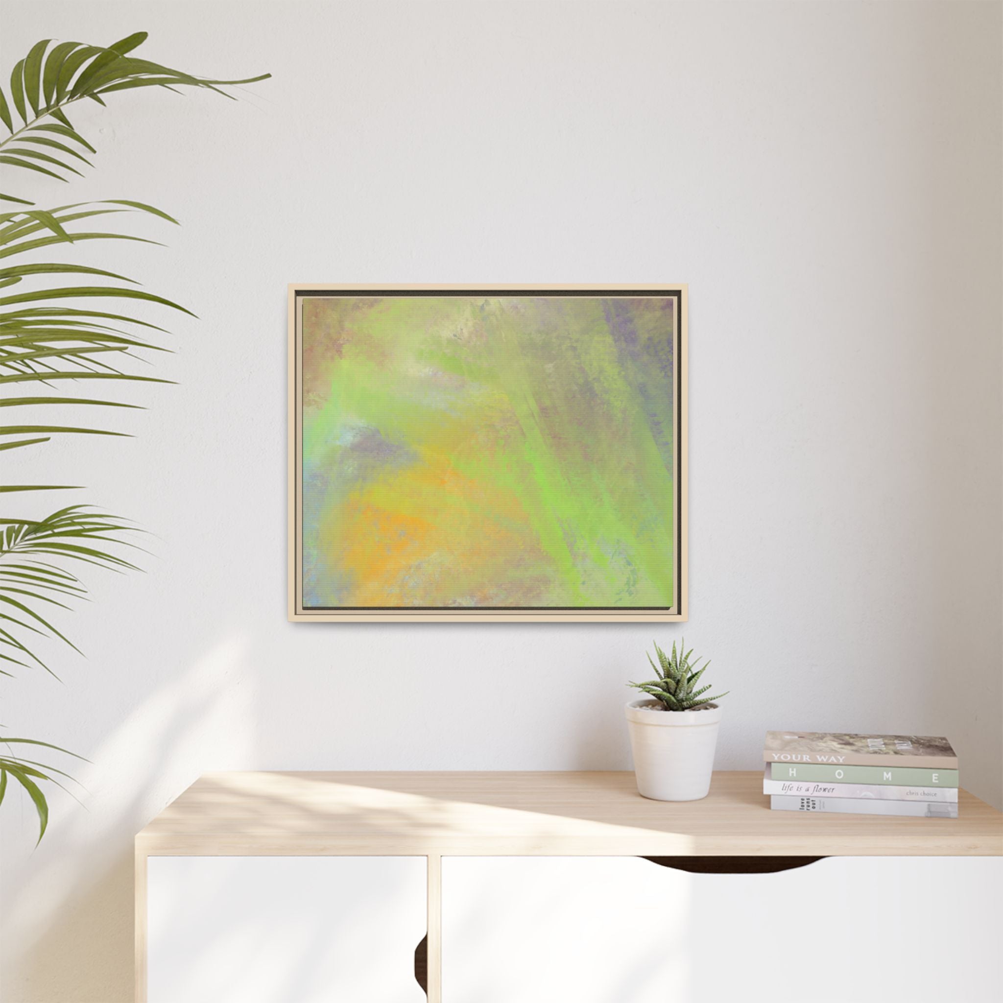 Calming Serenity on Matte Canvas, Framed
