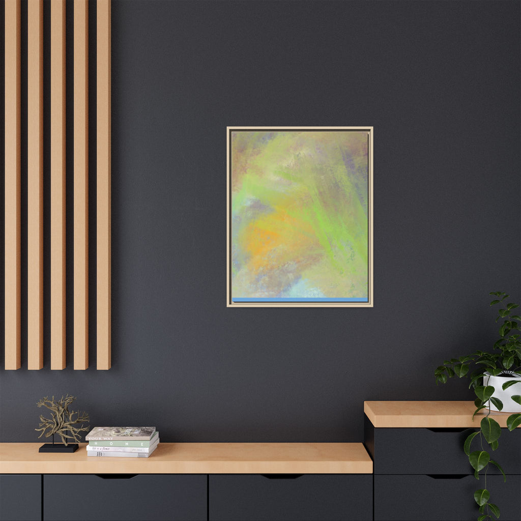 Calming Serenity on Matte Canvas, Framed