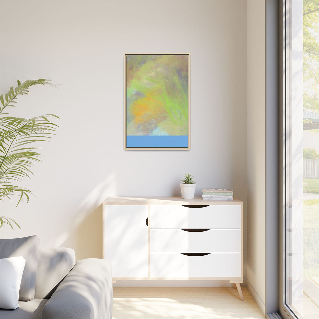 Calming Serenity on Matte Canvas, Framed