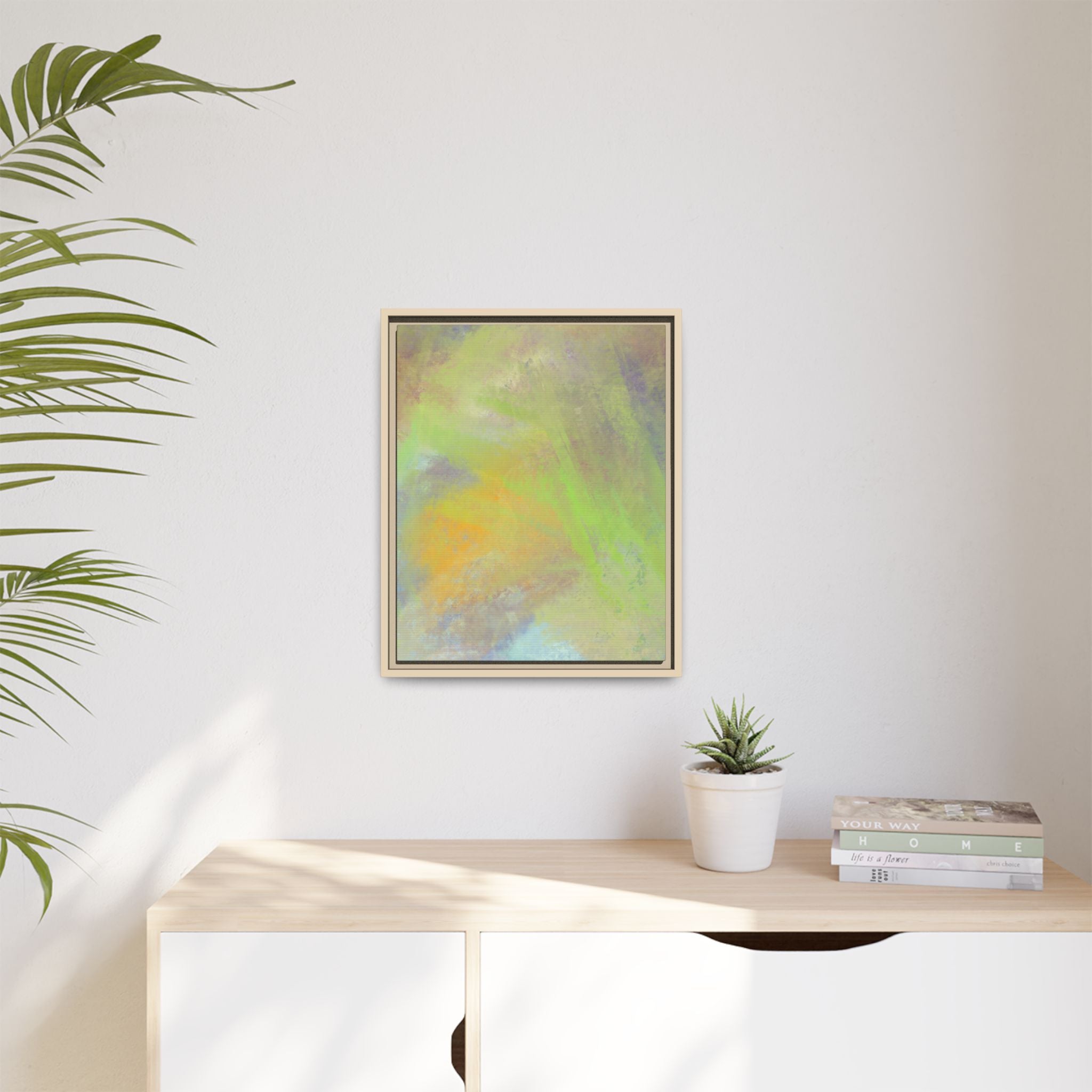 Calming Serenity on Matte Canvas, Framed