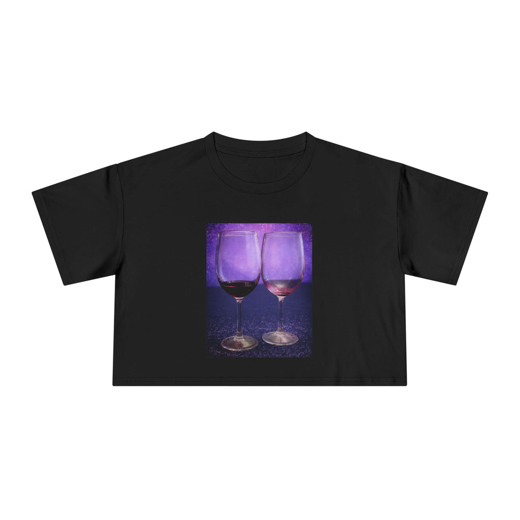 The Night Was Grape — Wine Lovers Crop Tee