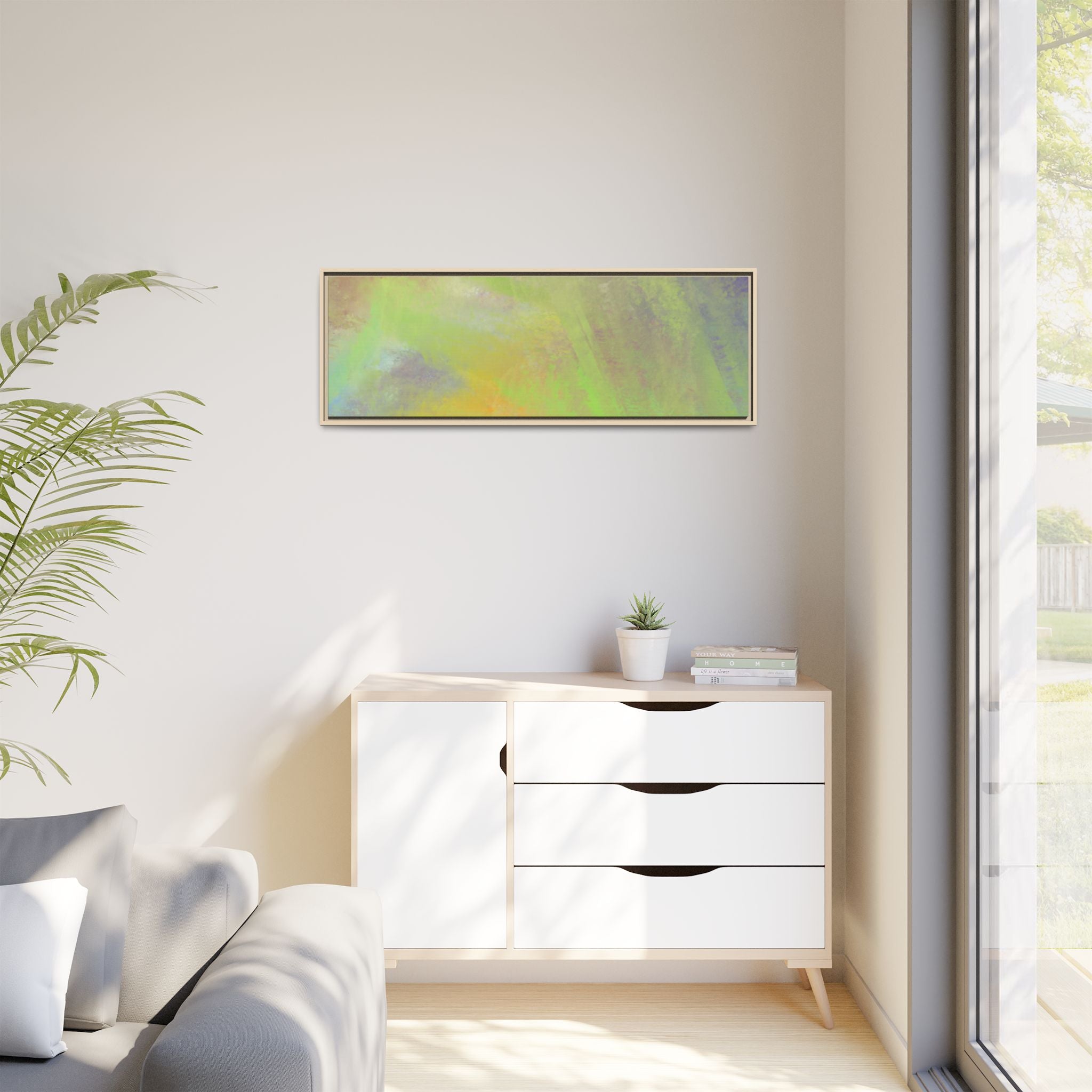 Calming Serenity on Matte Canvas, Framed