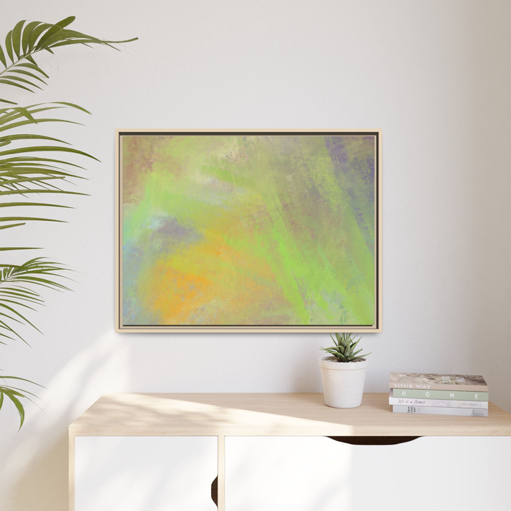Calming Serenity on Matte Canvas, Framed