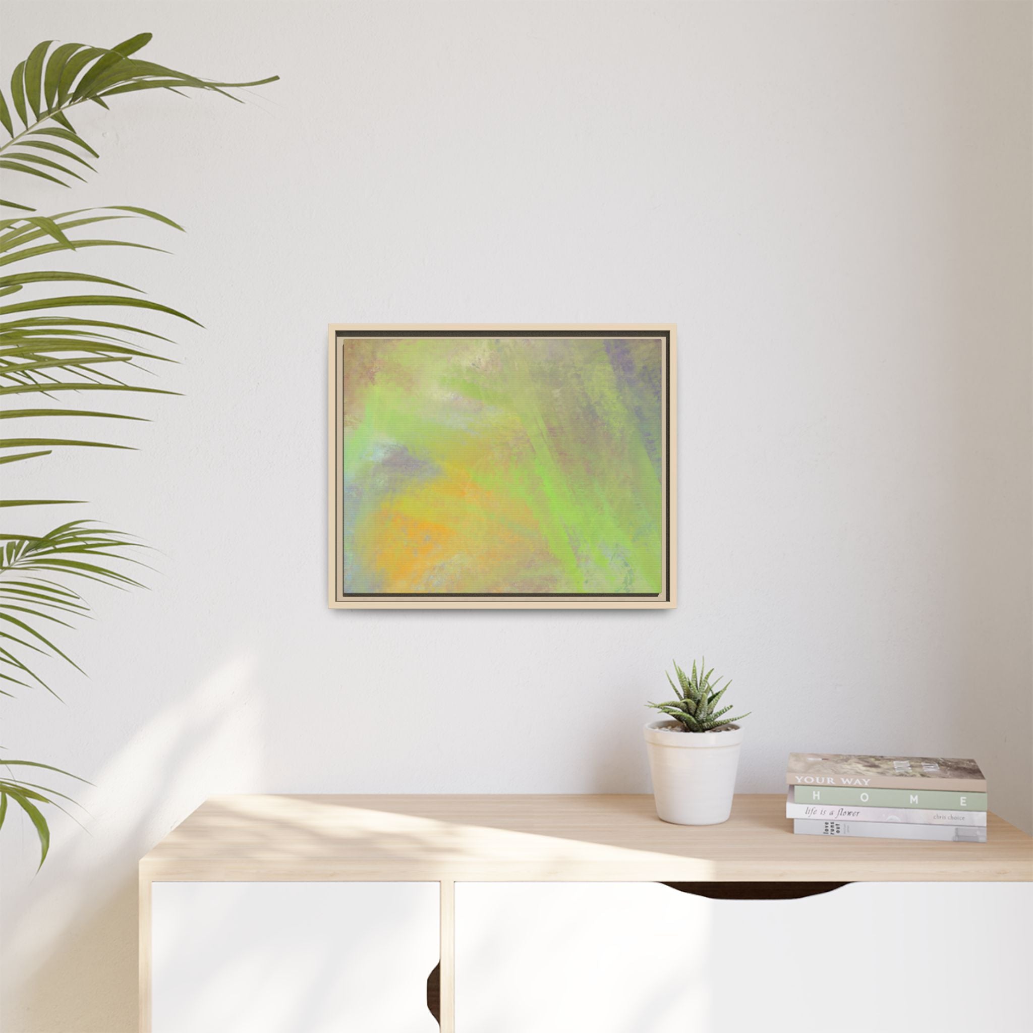 Calming Serenity on Matte Canvas, Framed