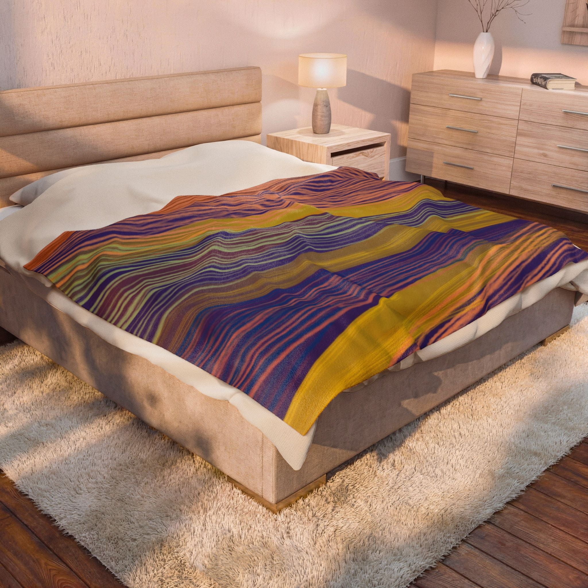 Woven Together Plush Blanket — Life's Connections Velveteen Throw