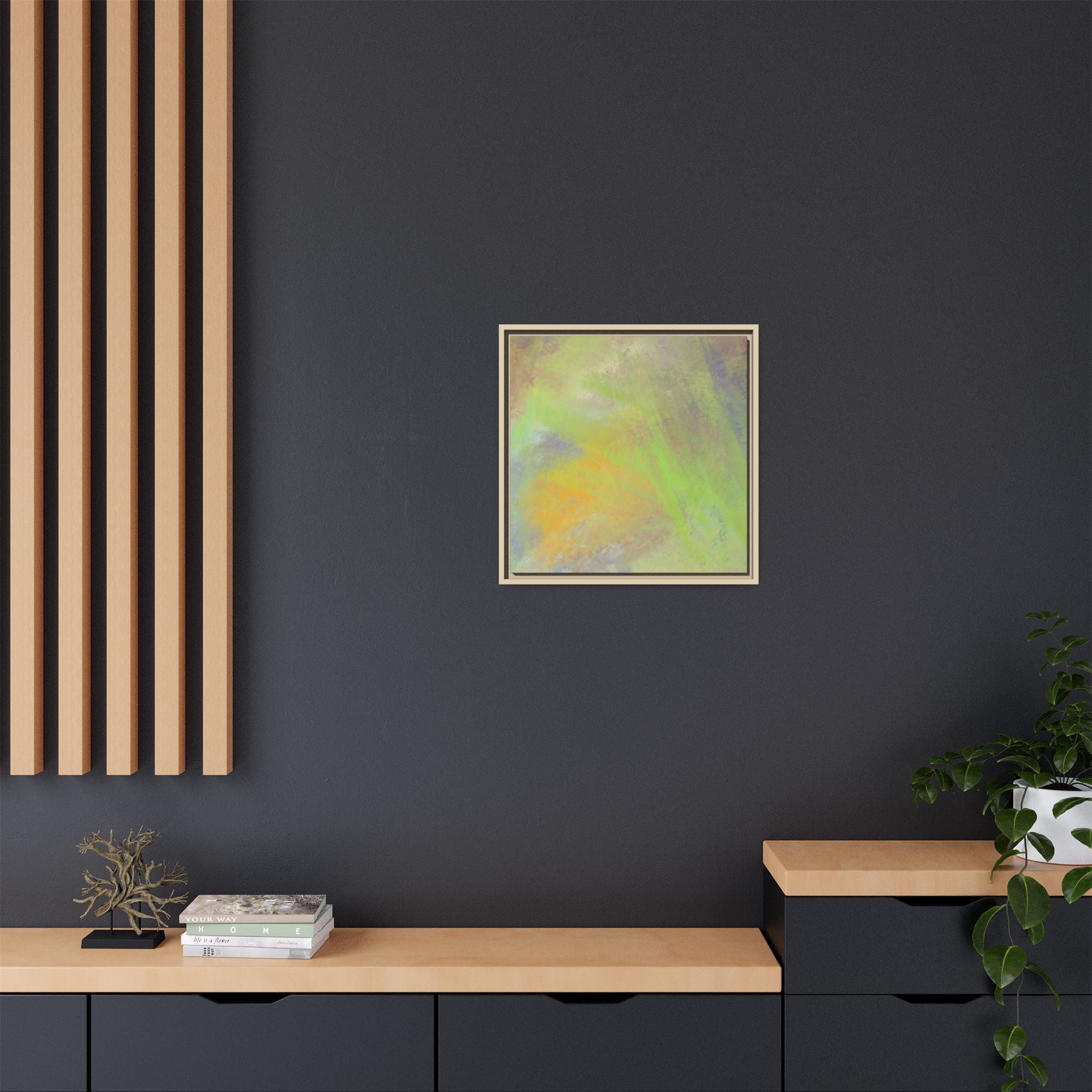 Calming Serenity on Matte Canvas, Framed
