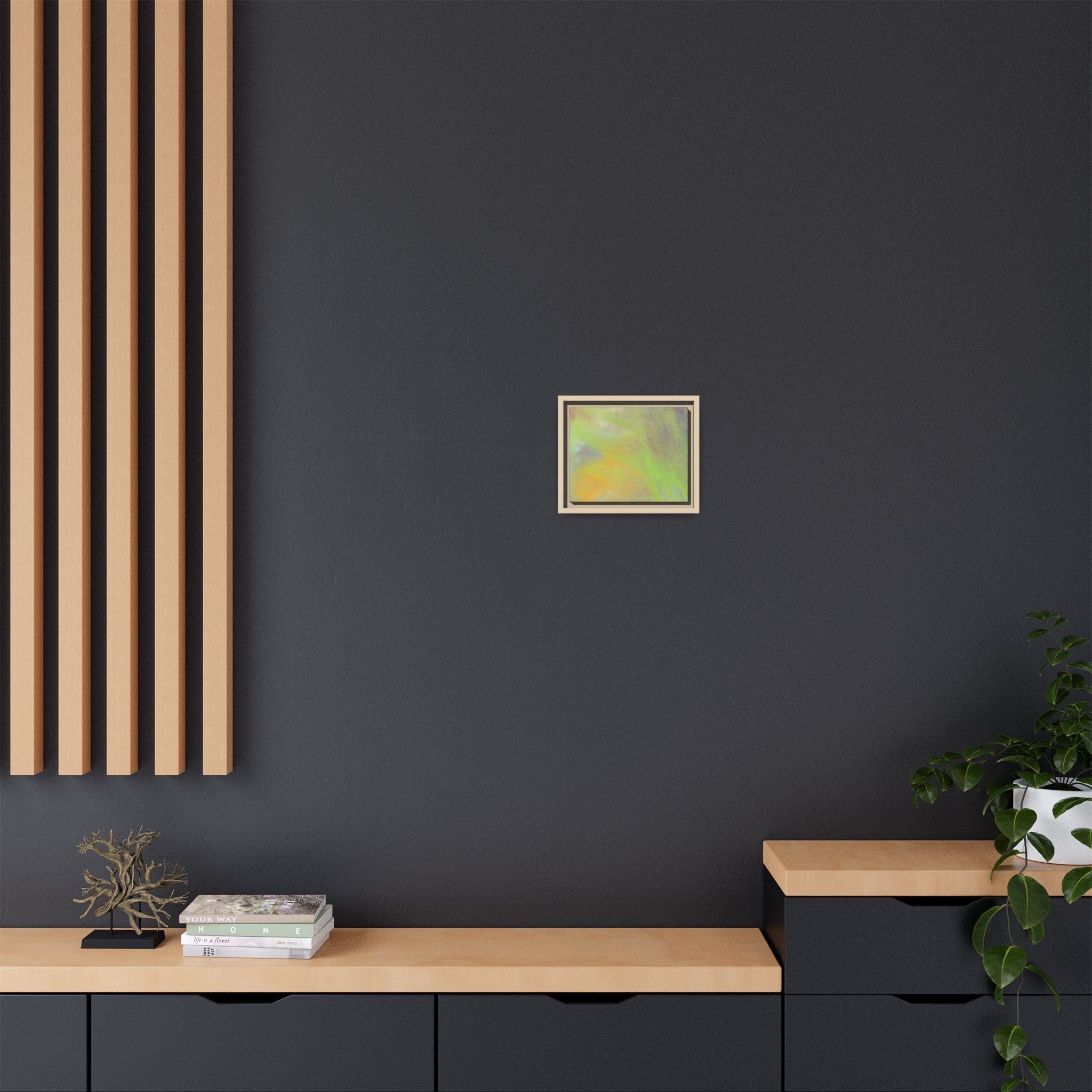Calming Serenity on Matte Canvas, Framed