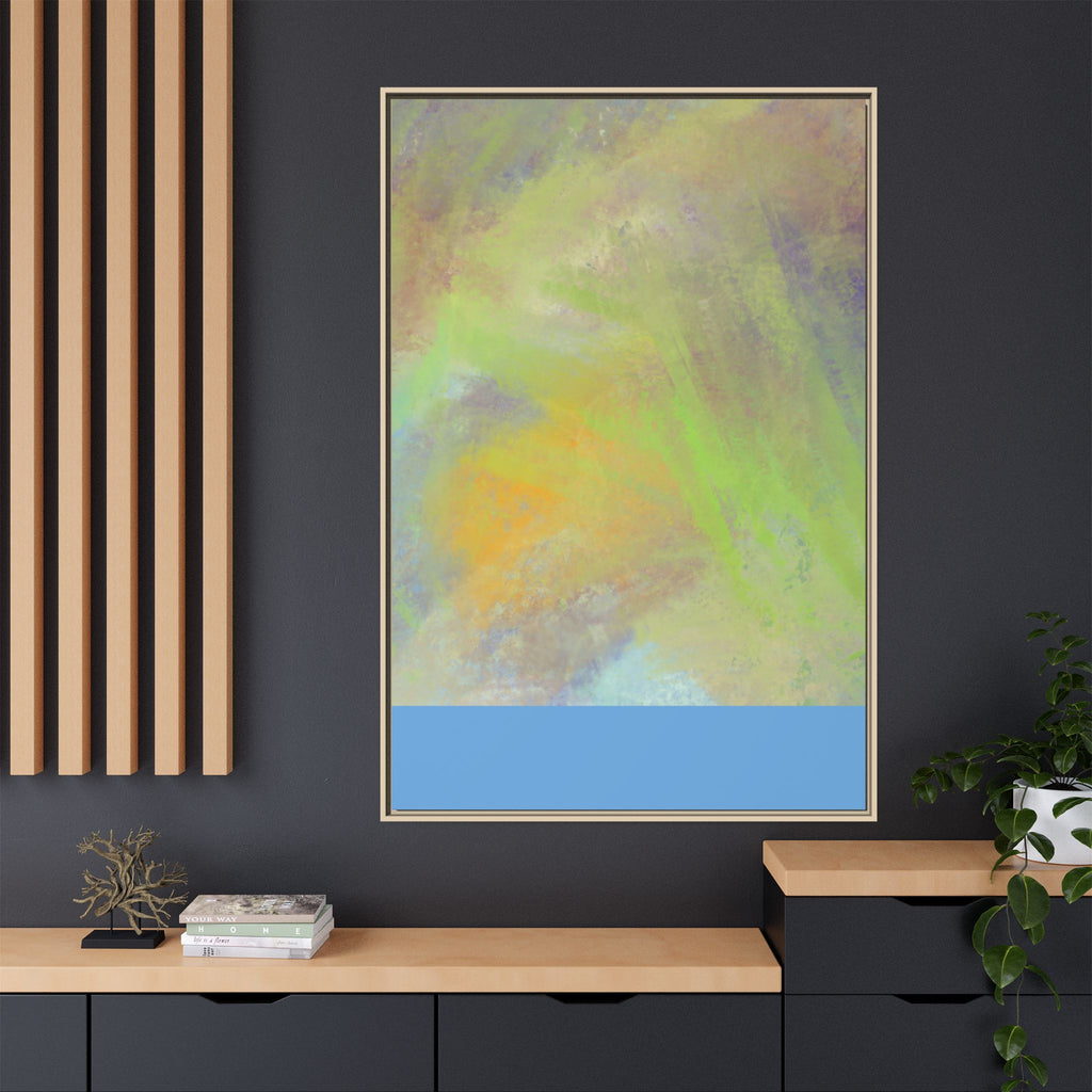 Calming Serenity on Matte Canvas, Framed
