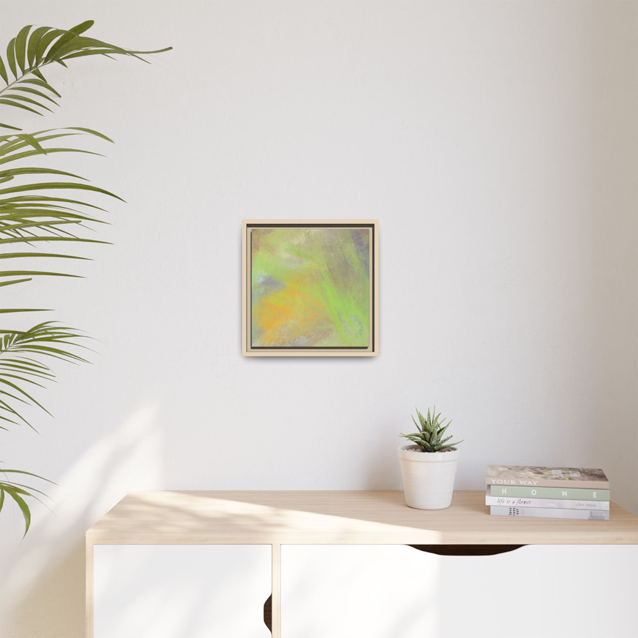 Calming Serenity on Matte Canvas, Framed