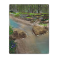 Whispering Creek Canvas Print — Tranquil Stream Wall Art