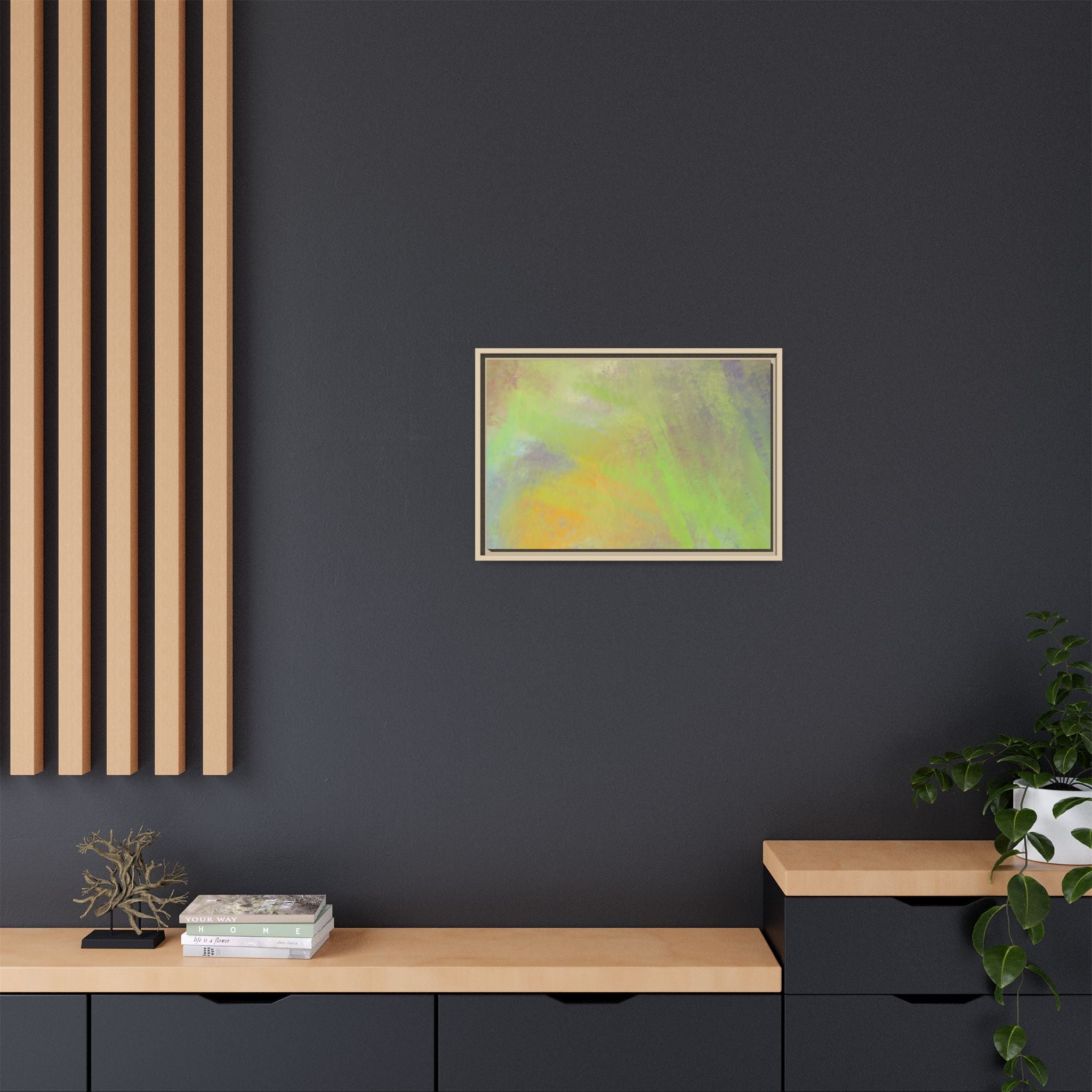 Calming Serenity on Matte Canvas, Framed