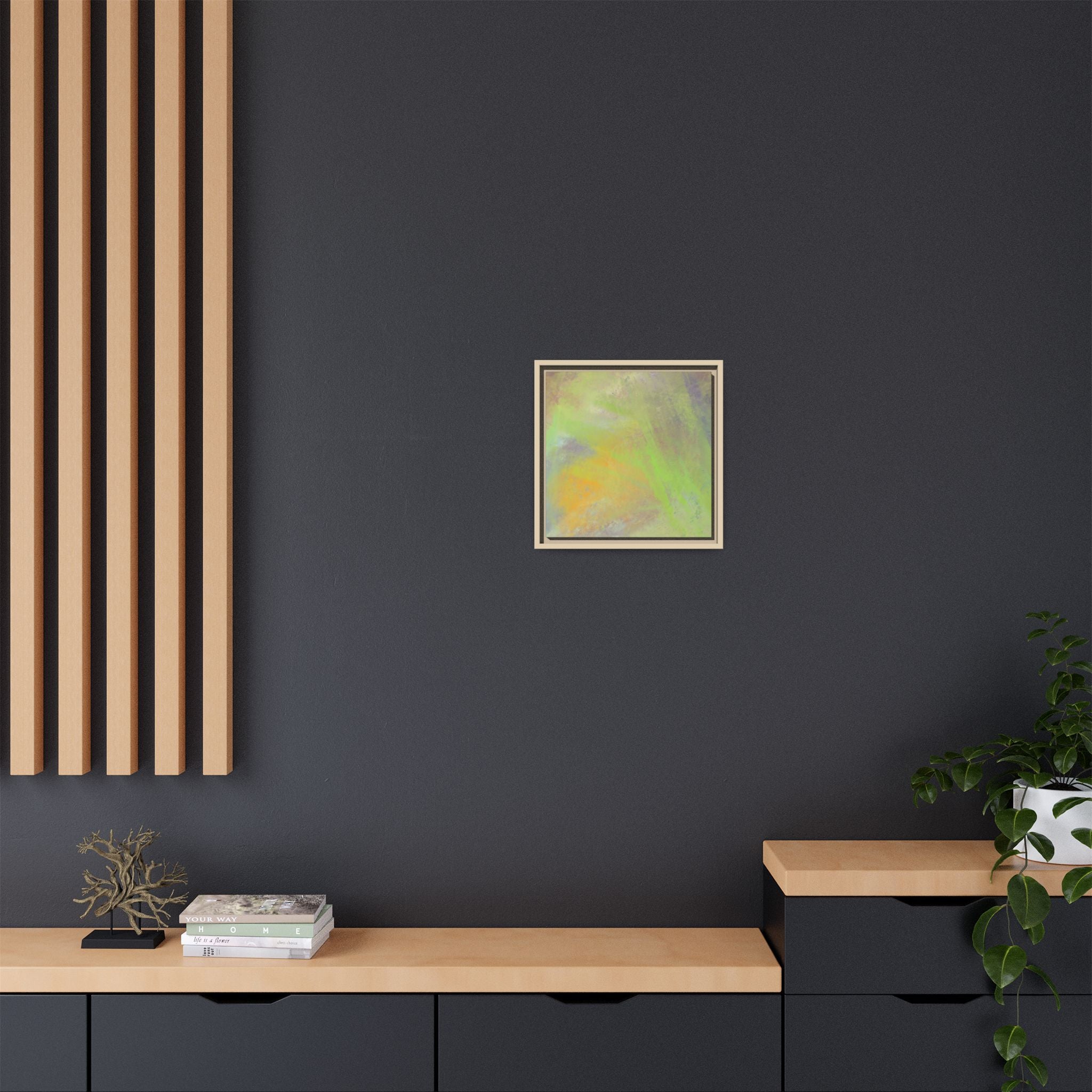 Calming Serenity on Matte Canvas, Framed