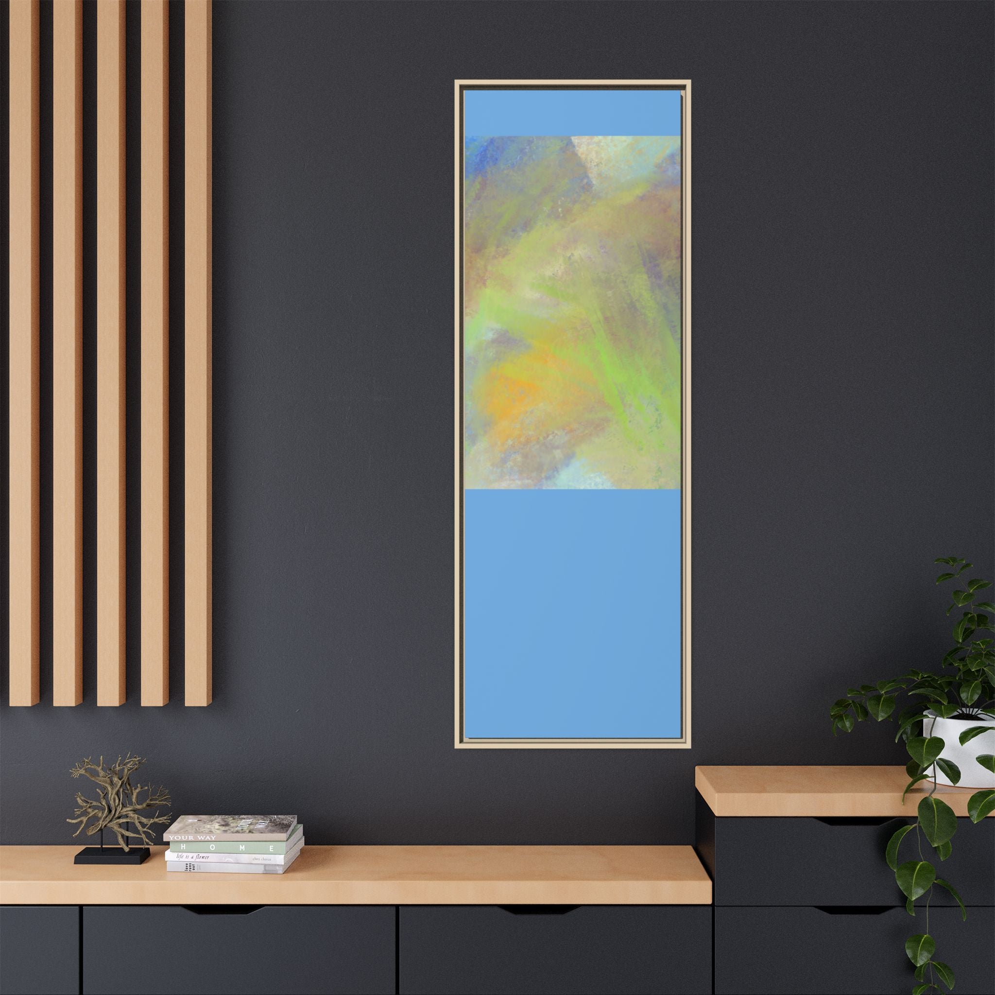 Calming Serenity on Matte Canvas, Framed