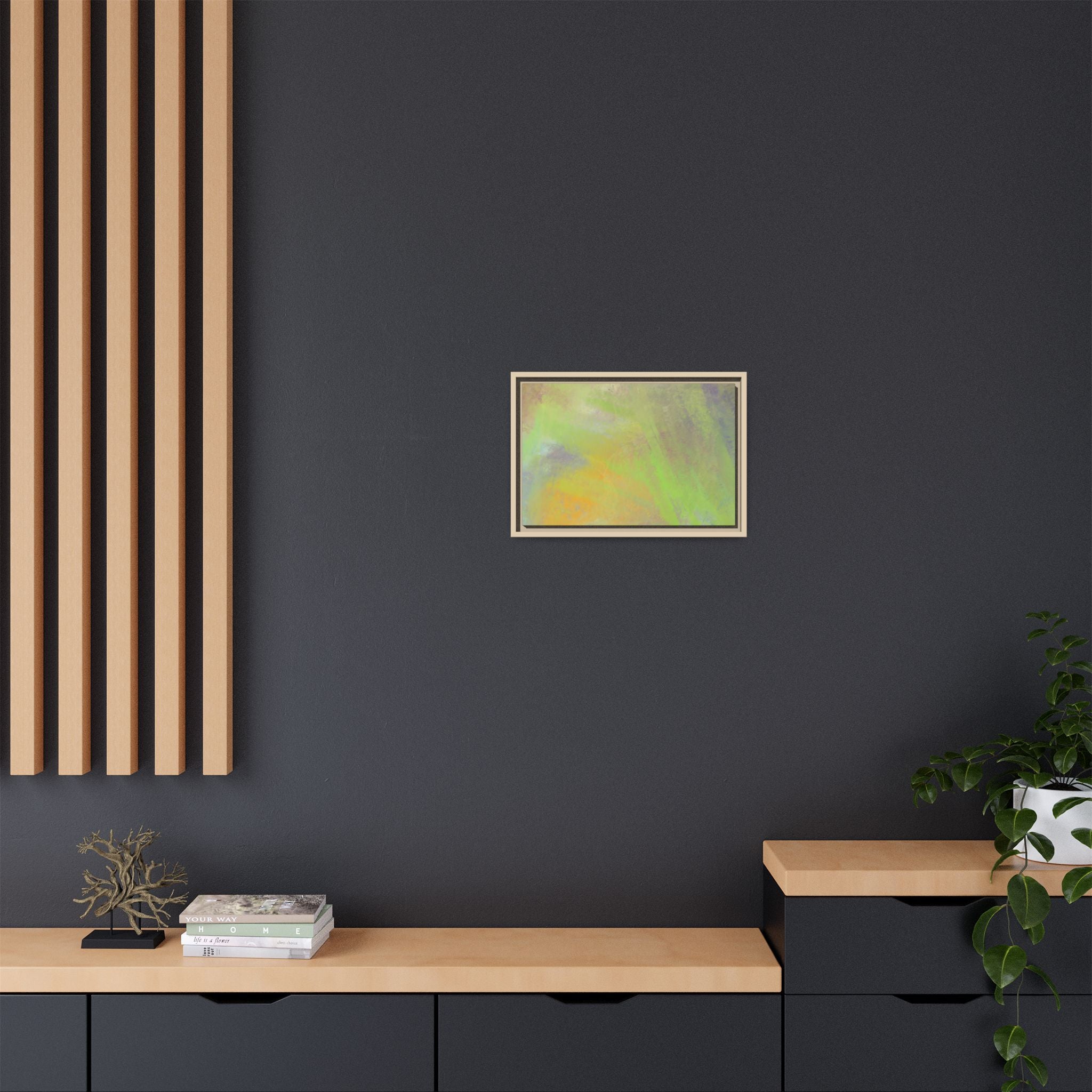 Calming Serenity on Matte Canvas, Framed
