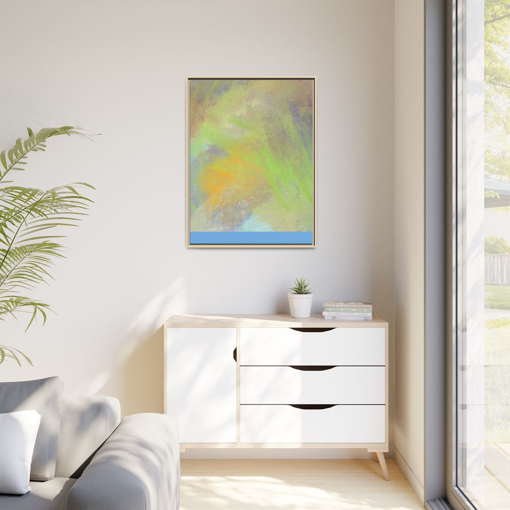 Calming Serenity on Matte Canvas, Framed