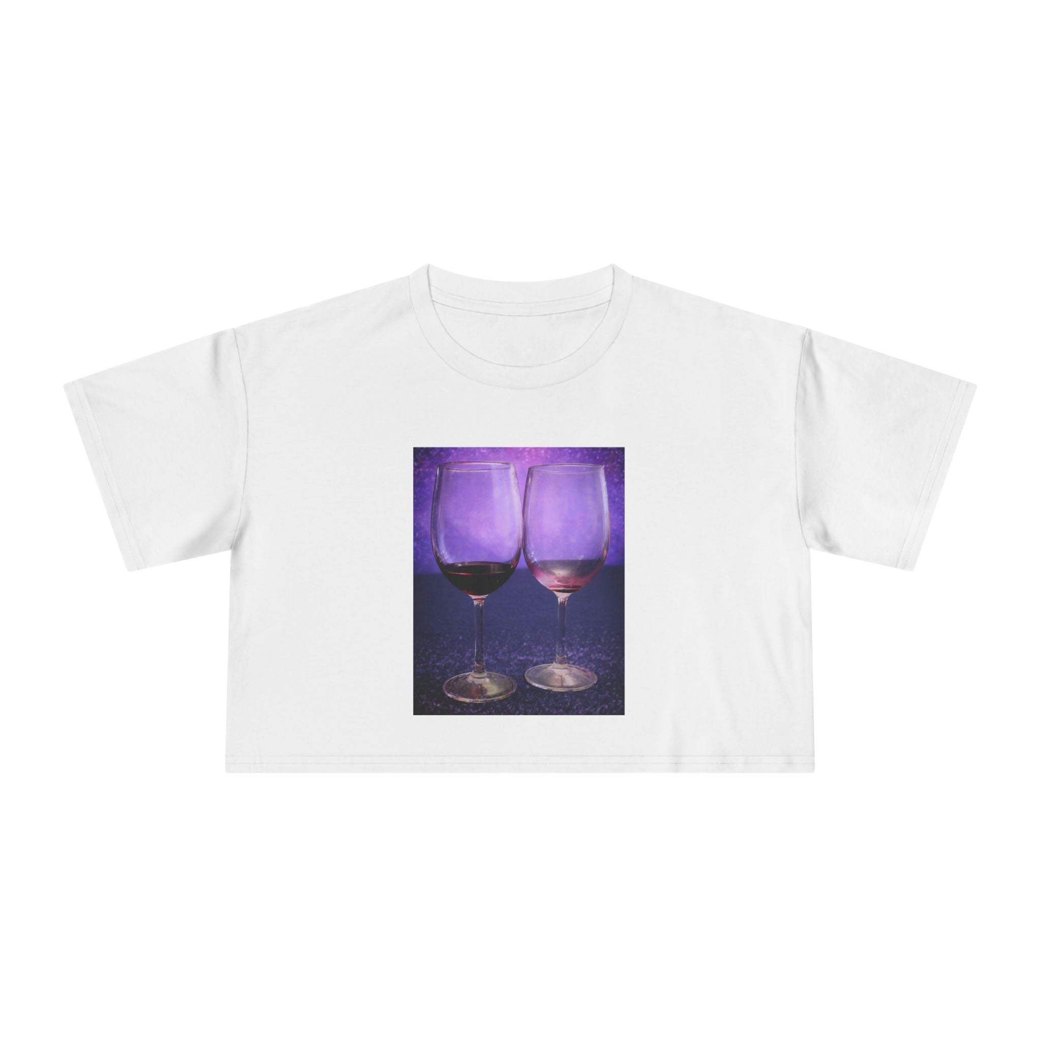 The Night Was Grape — Wine Lovers Crop Tee