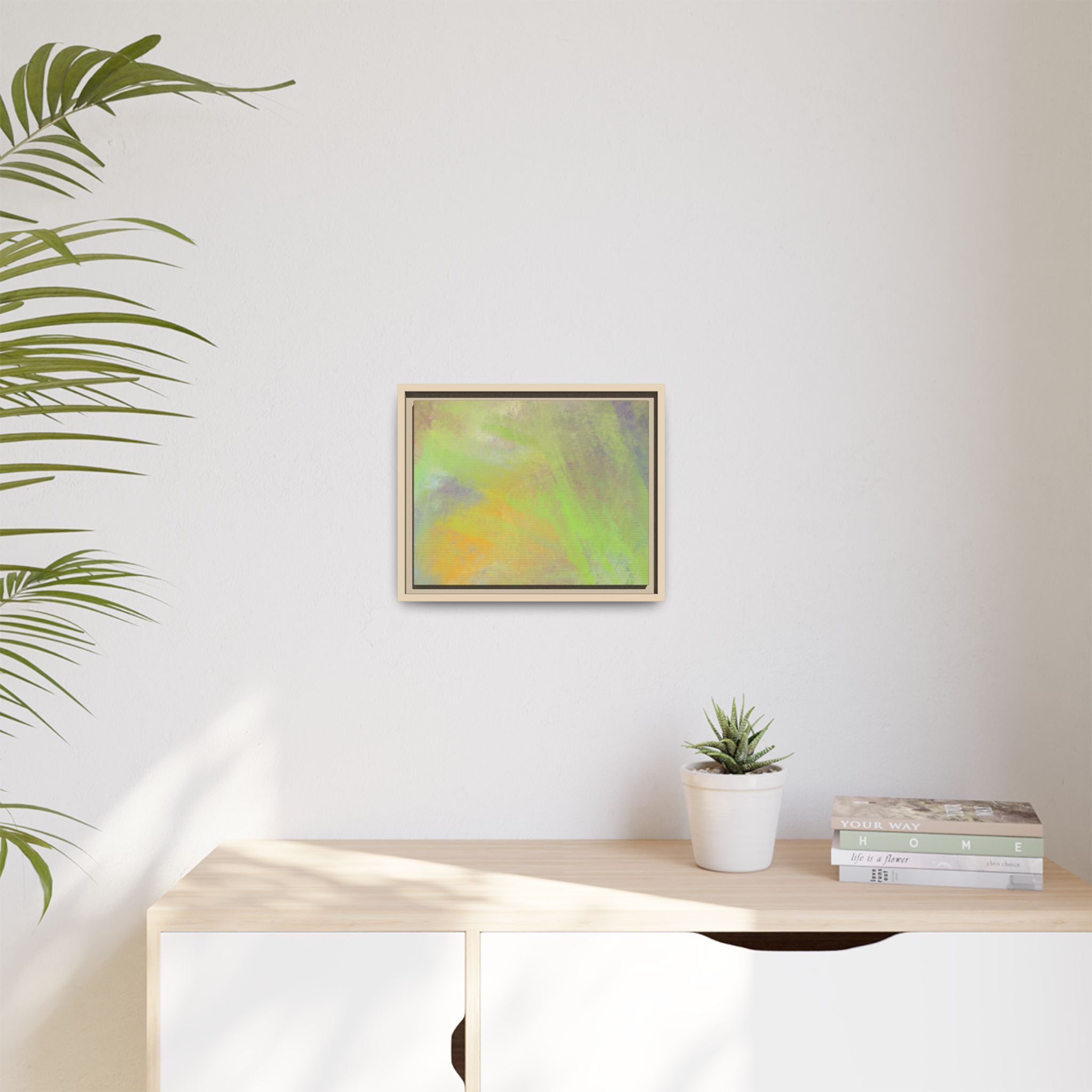 Calming Serenity on Matte Canvas, Framed