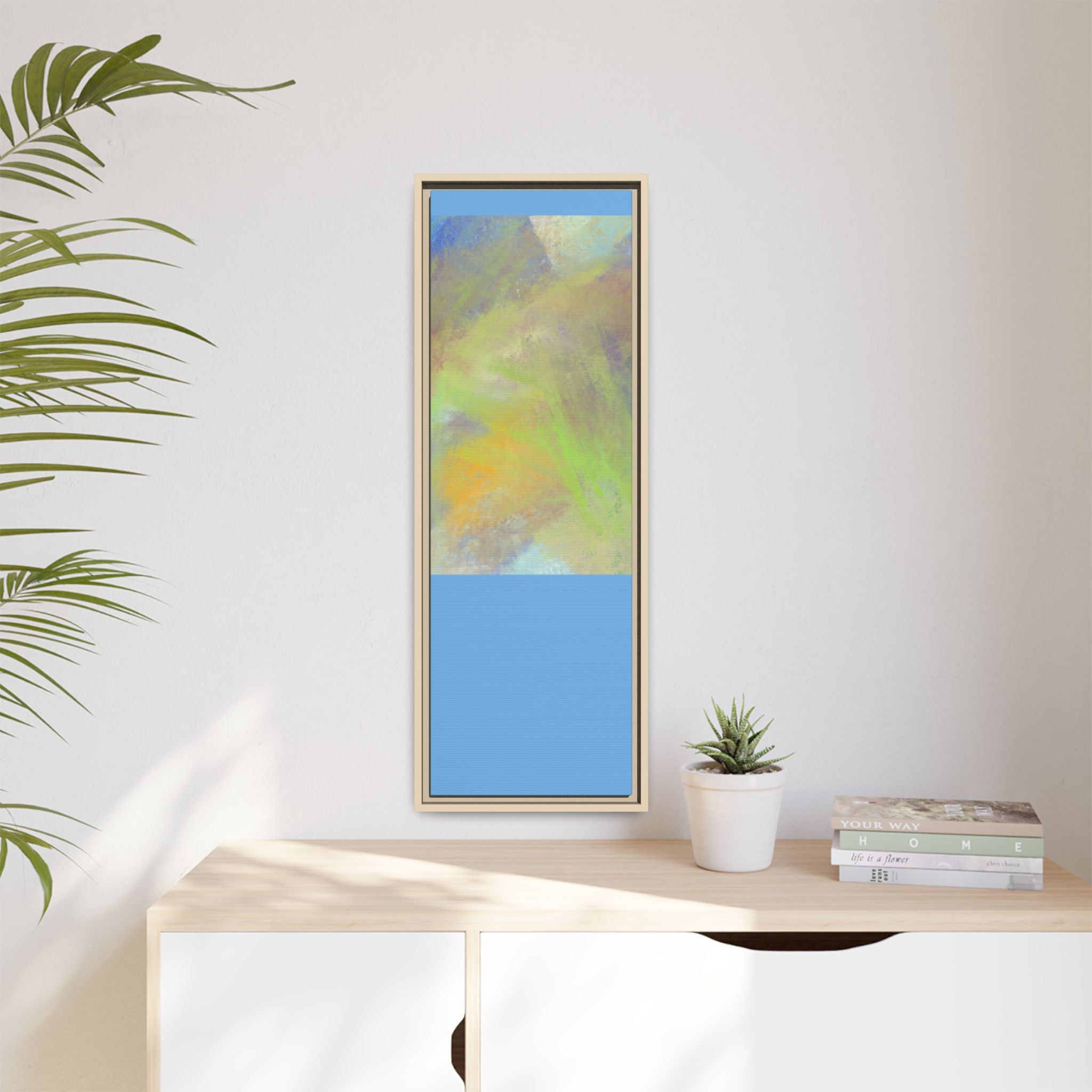 Calming Serenity on Matte Canvas, Framed
