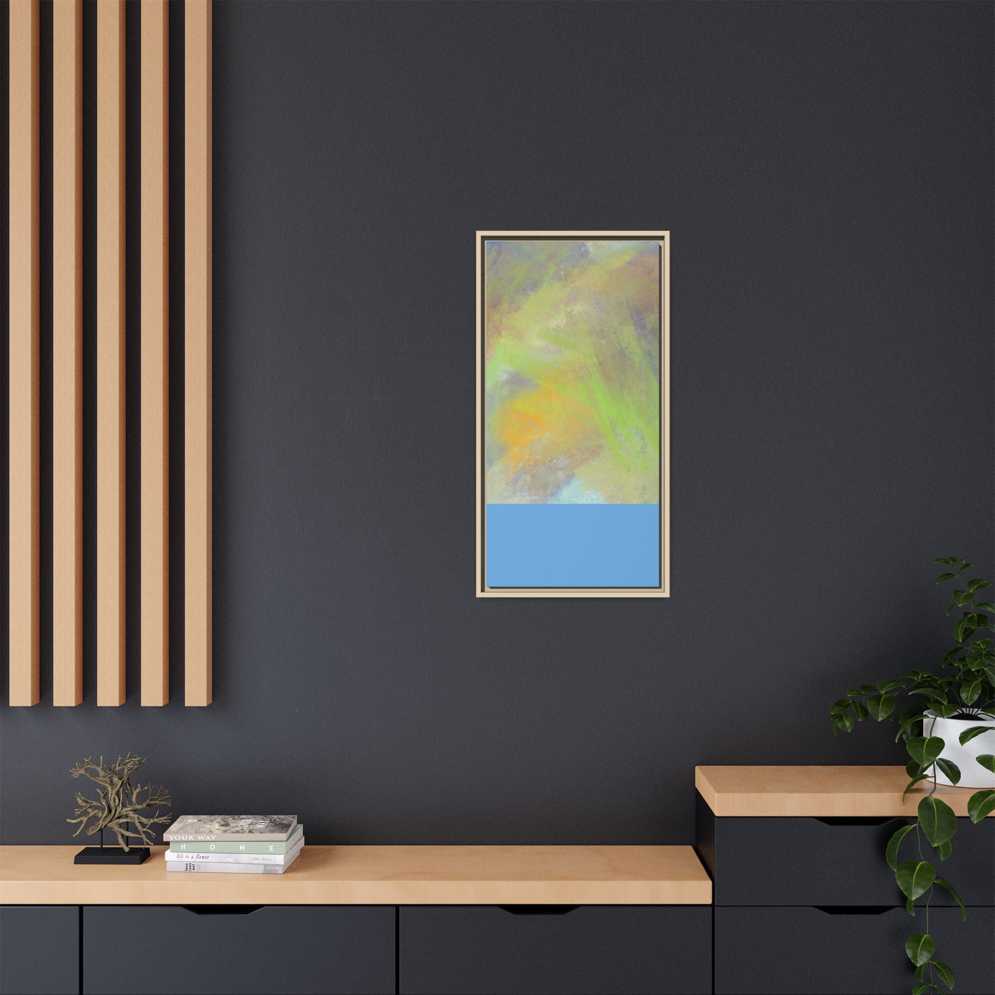 Calming Serenity on Matte Canvas, Framed