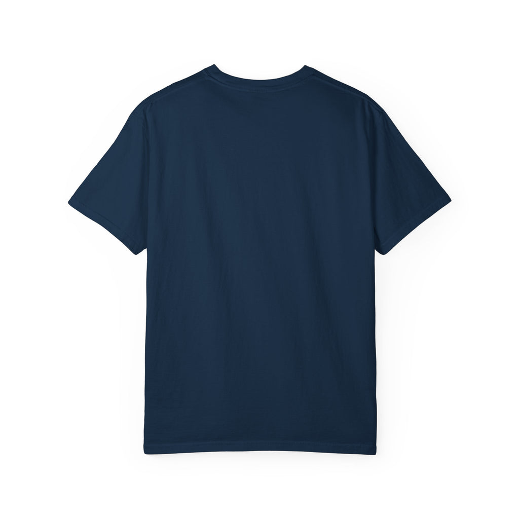 Electric Inferno on Unisex Garment-Dyed T-shirt