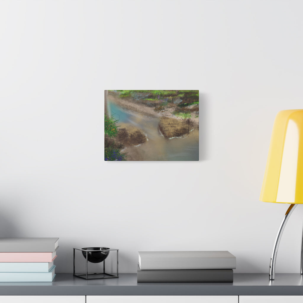 Whispering Creek Canvas Print — Tranquil Stream Wall Art