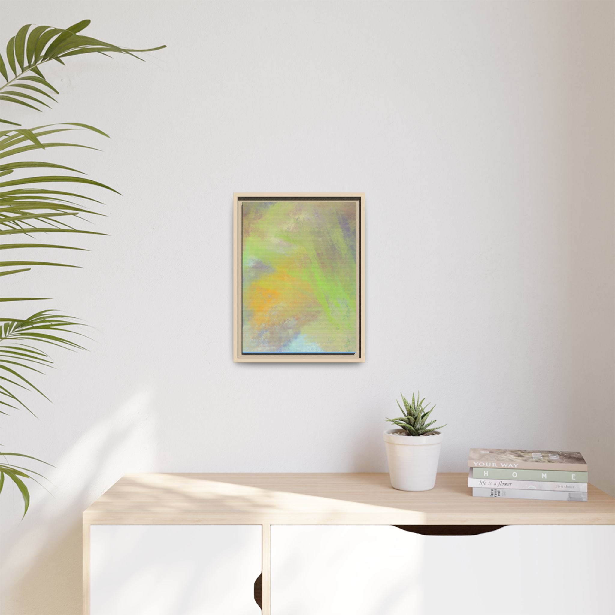 Calming Serenity on Matte Canvas, Framed
