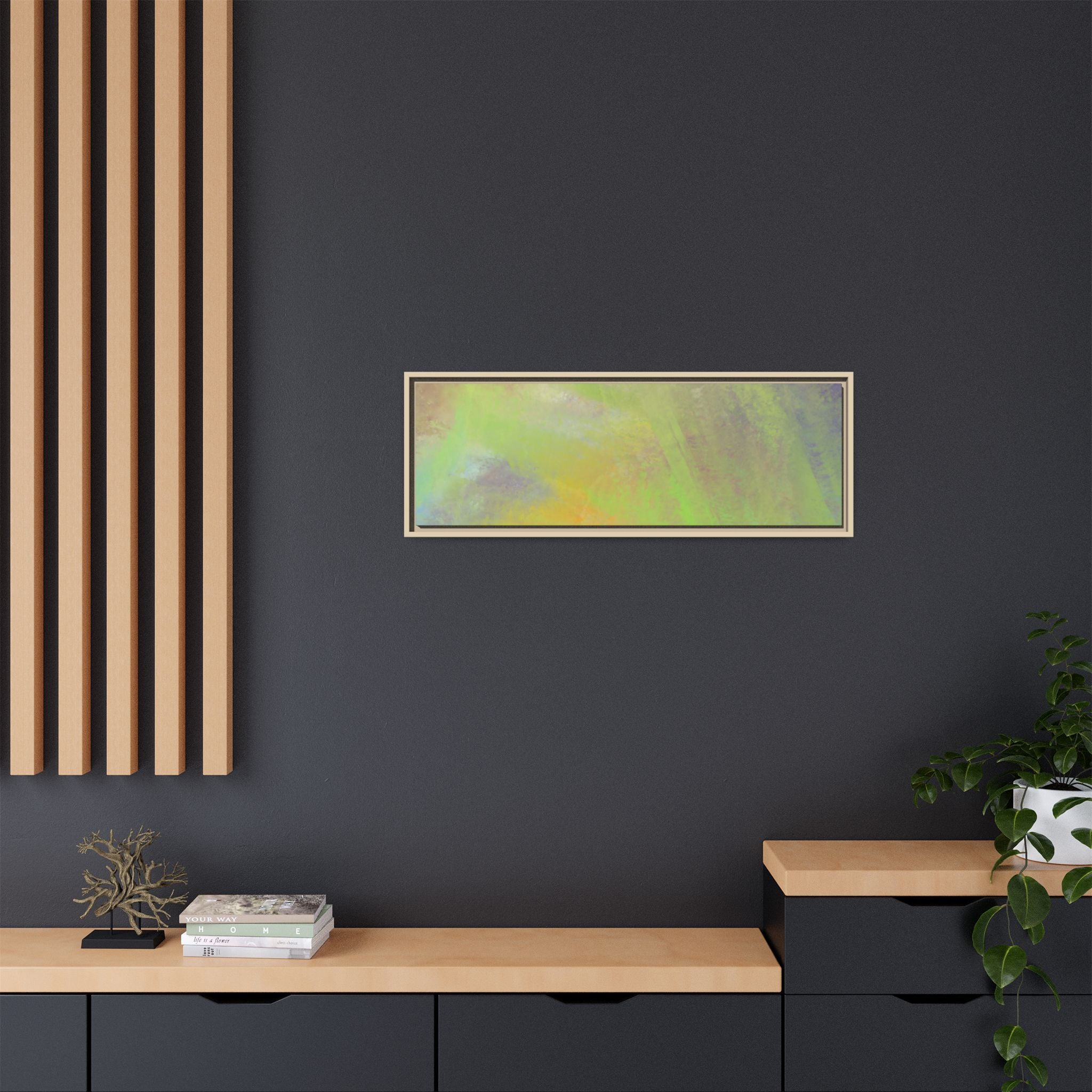 Calming Serenity on Matte Canvas, Framed