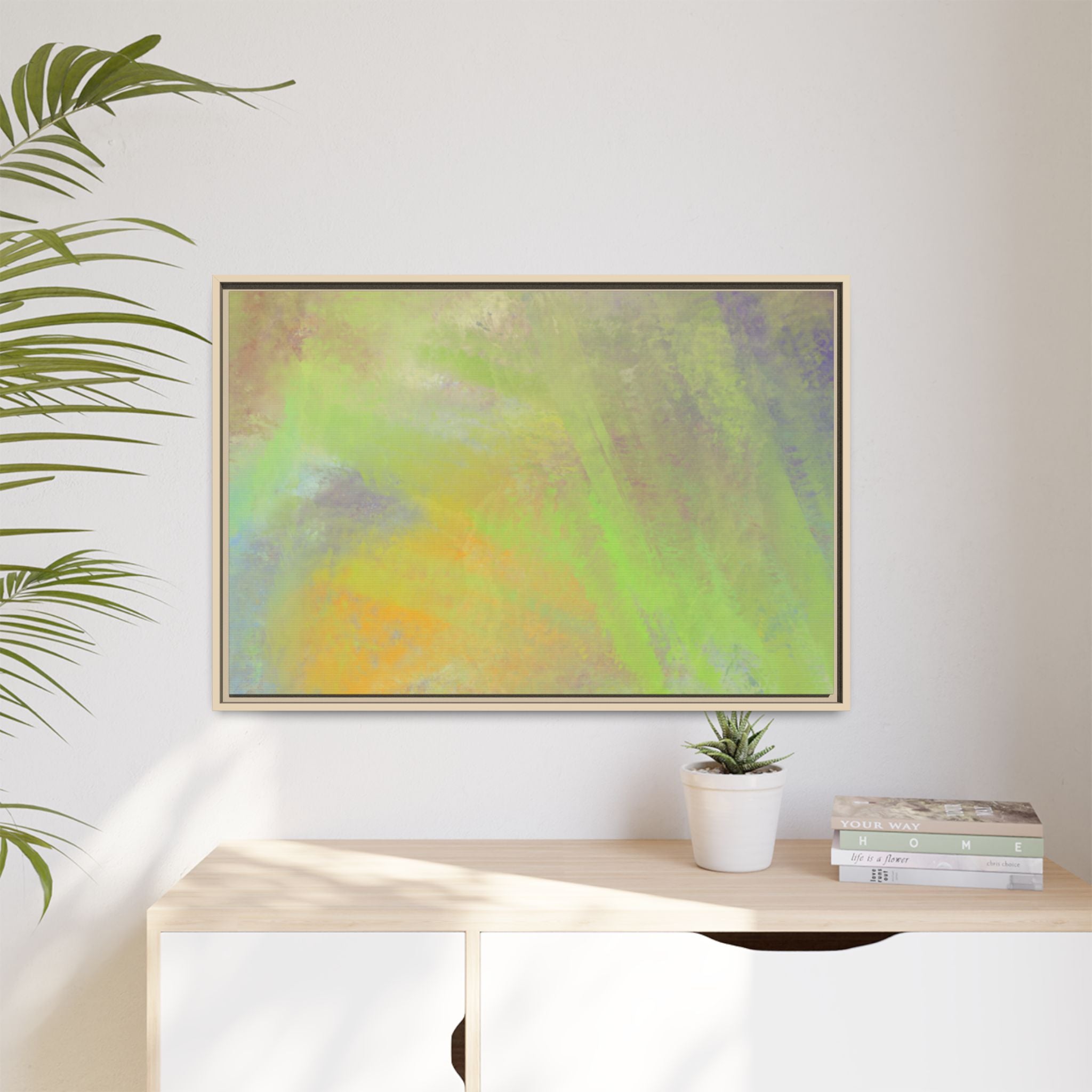 Calming Serenity on Matte Canvas, Framed