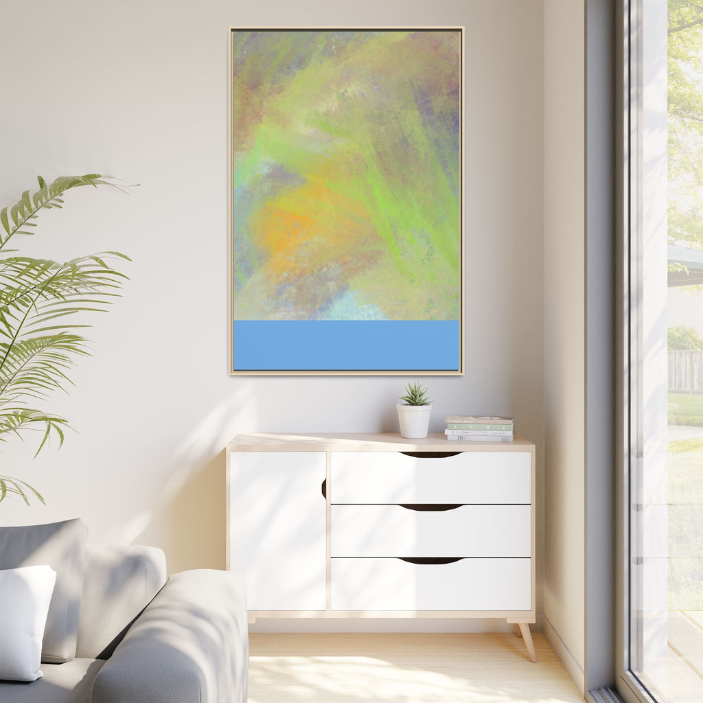 Calming Serenity on Matte Canvas, Framed