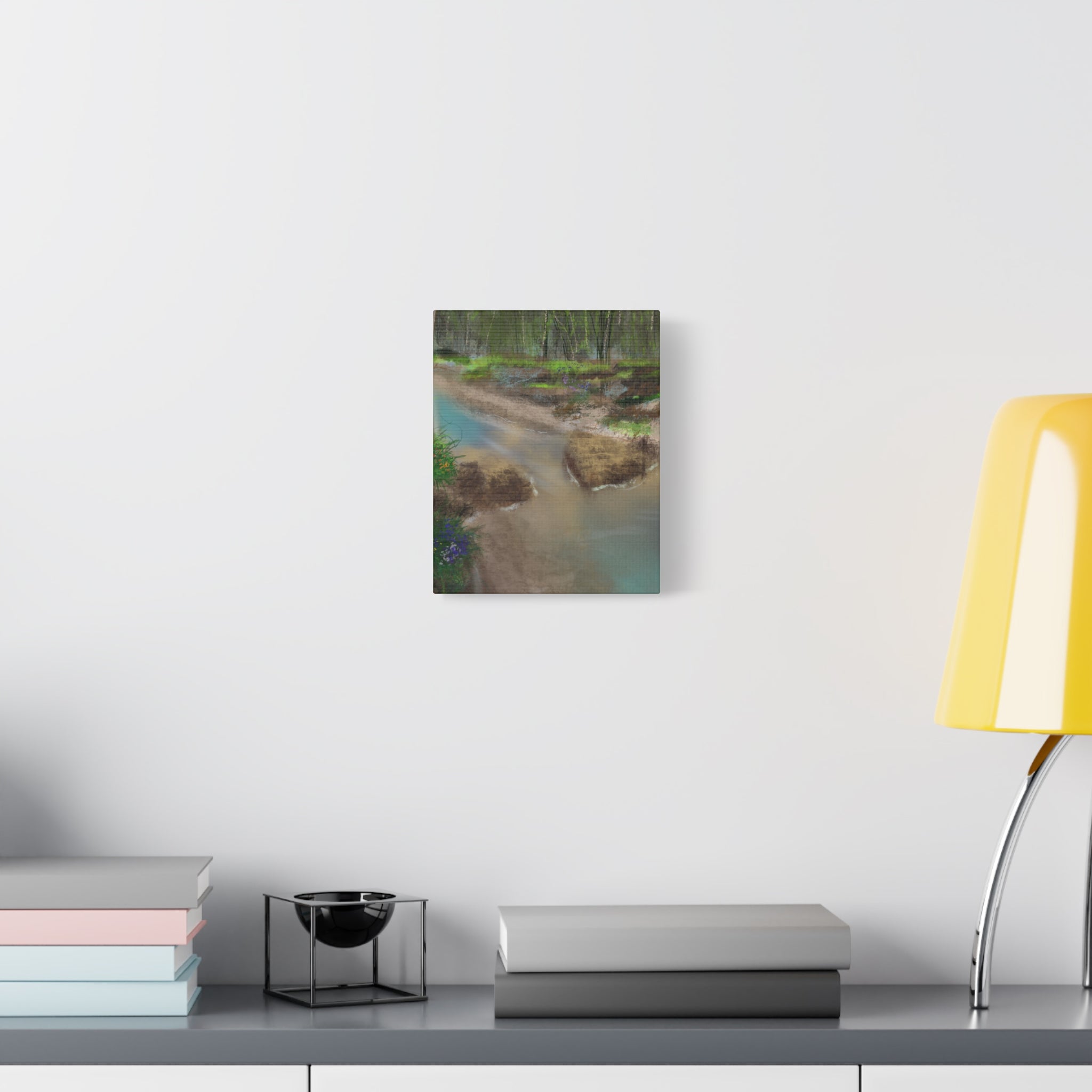 Whispering Creek Canvas Print — Tranquil Stream Wall Art