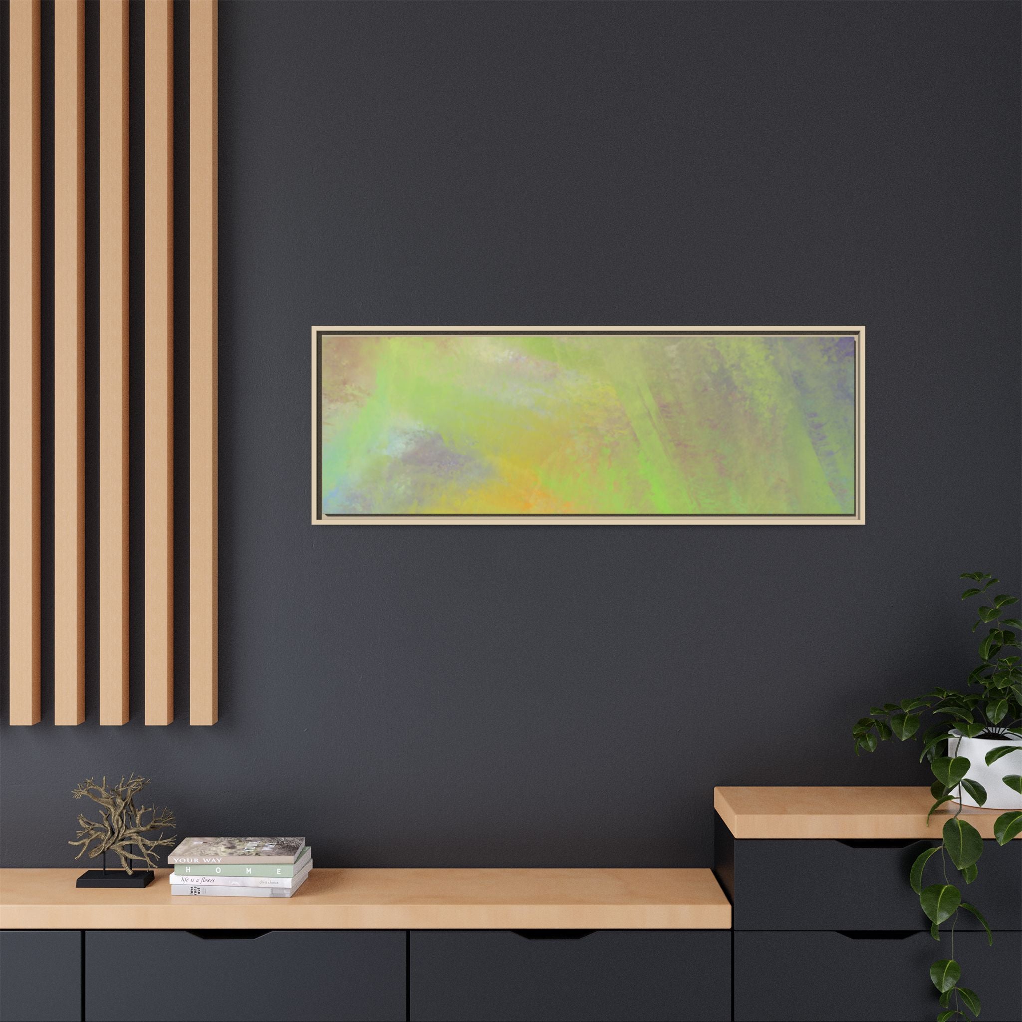 Calming Serenity on Matte Canvas, Framed